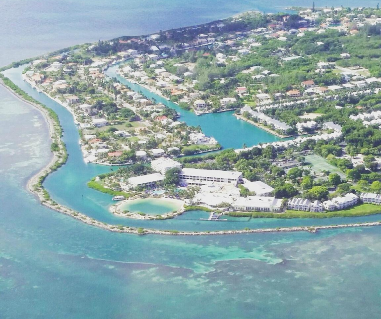 Aerial view of Duck Key Florida community