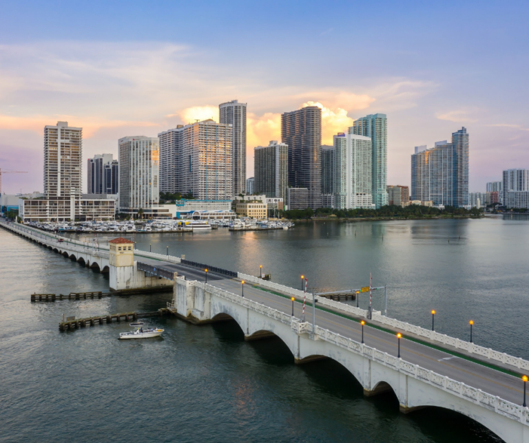 Calm waterfront in West Miami FL
