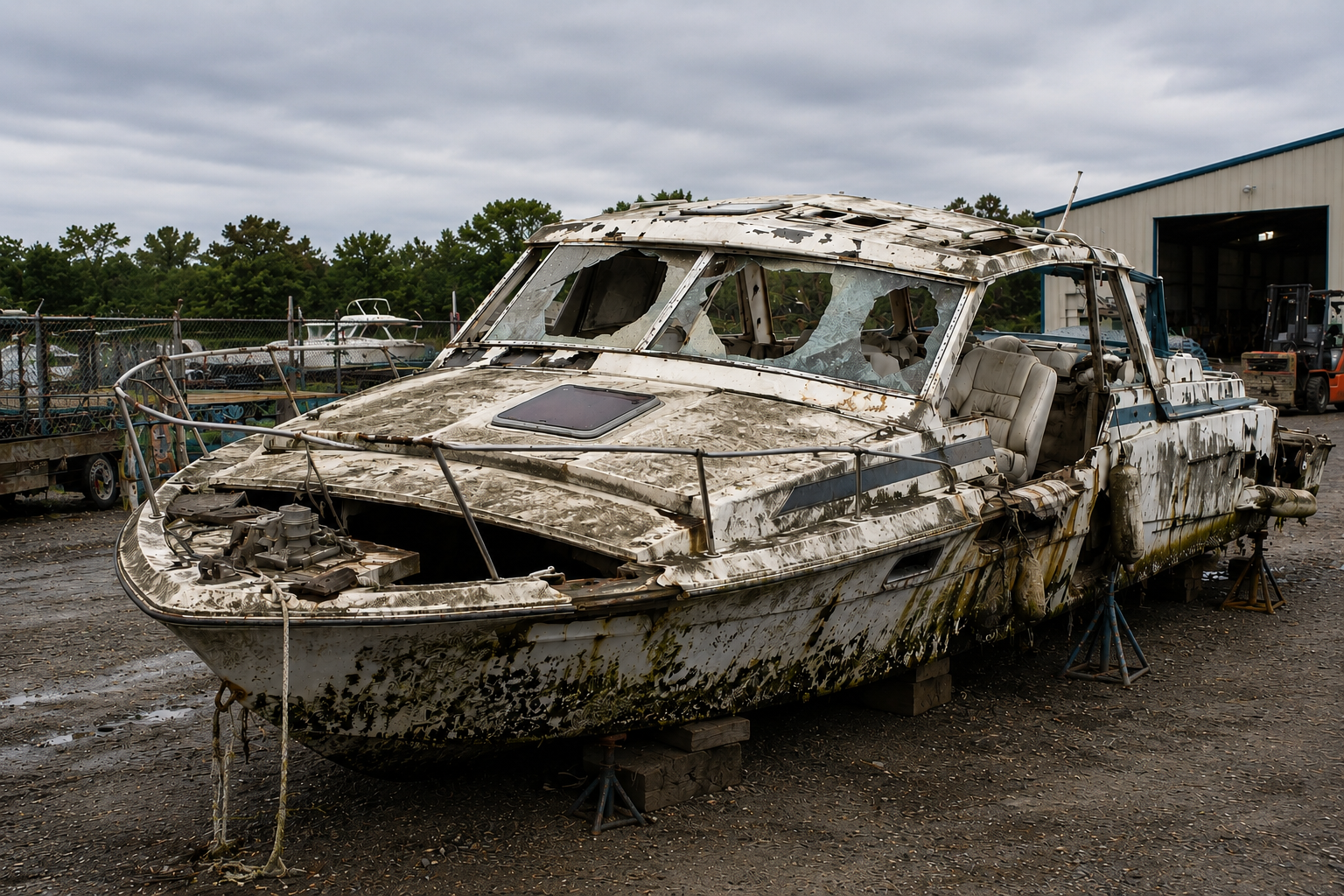 Professional boat salvage team Manatee County Florida