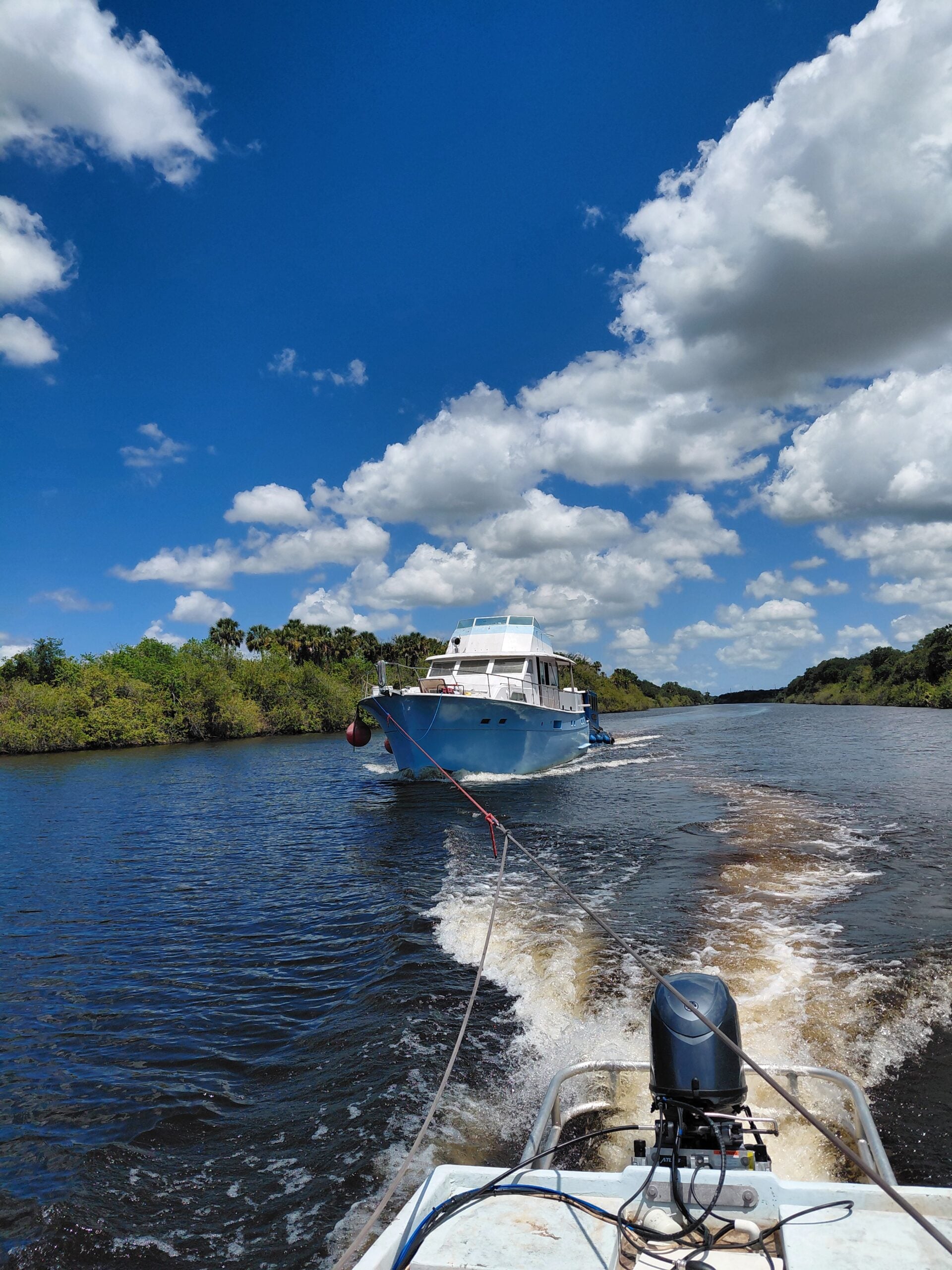 Boat removal operation South Florida
