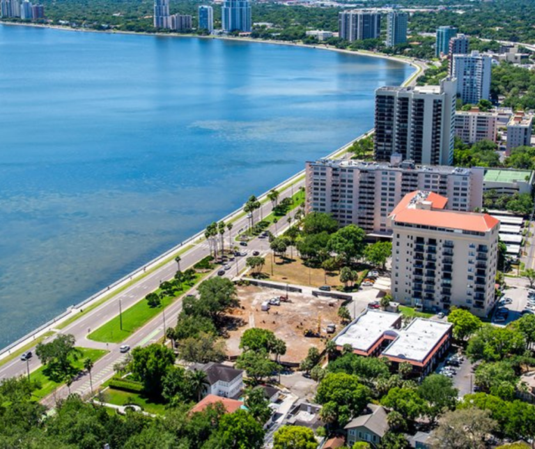 Tampa Bay shoreline on a sunny day